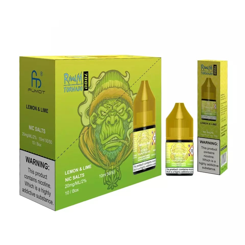 Lemon & Lime R&M Nic Salt E Liquid 10ml - 10mg/20mg