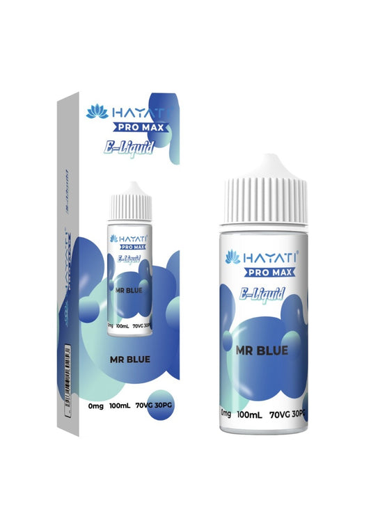 MR BLUE HAYATI PRO MAX E-LIQUID 100ML NO NICOTINE
