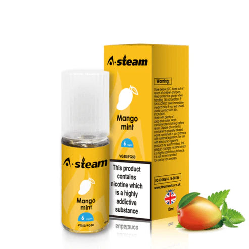 Mango Mint A-Steam 10ml Premium Vape Juice Variety Pack (10x)