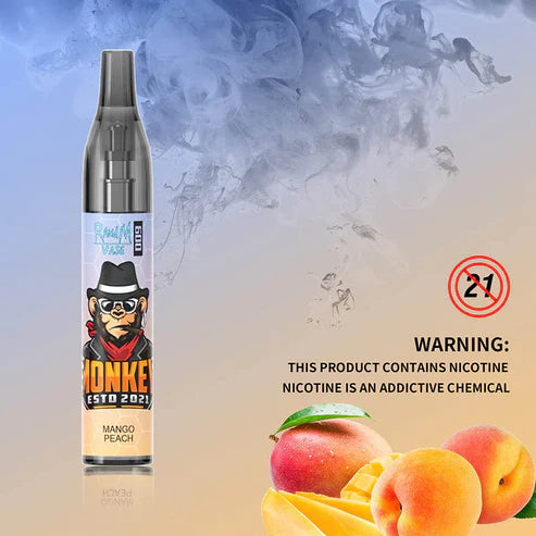 R&M VAPE 600 Puffs Mango Peach Disposable Vape