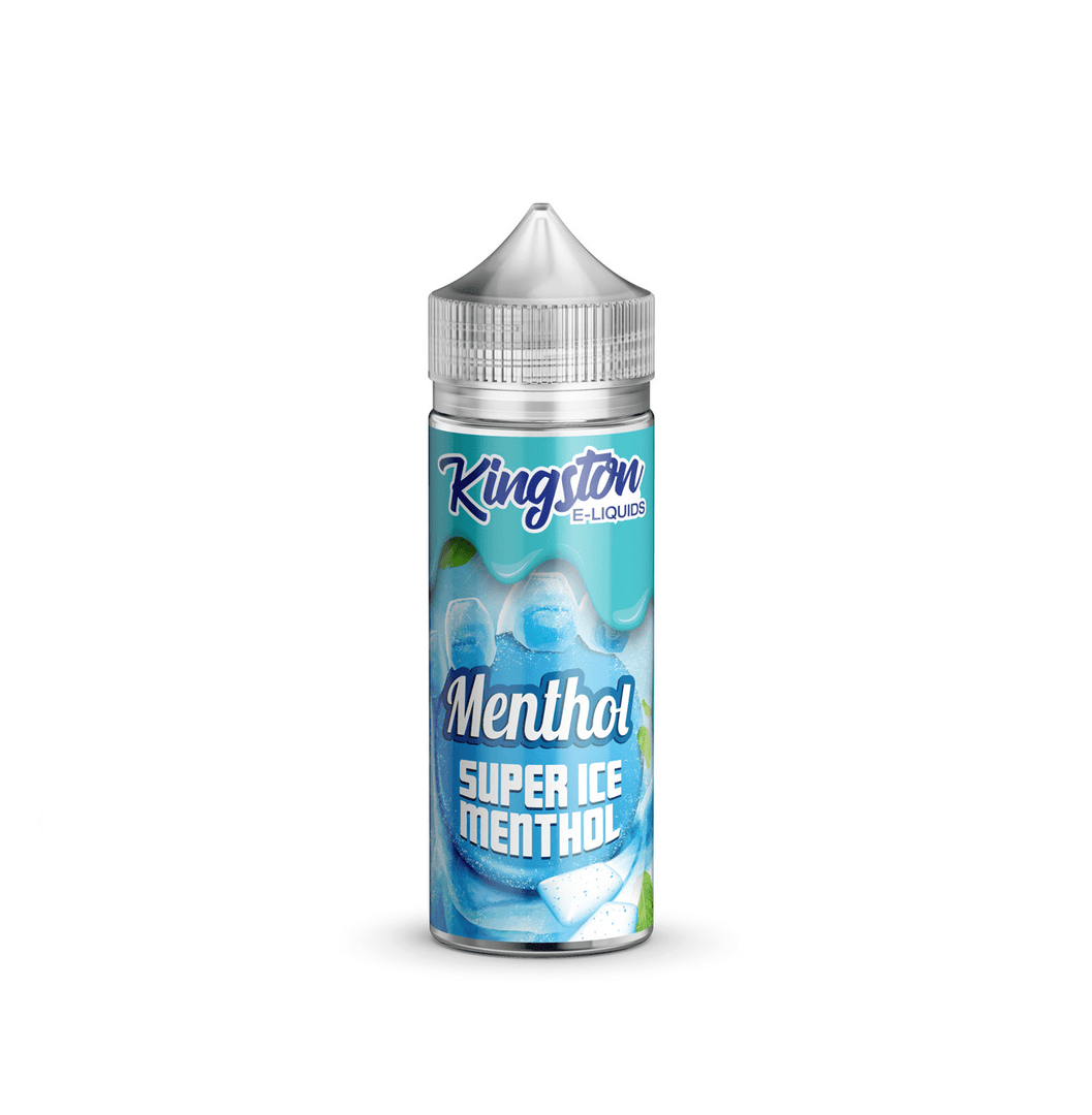 Menthol - Super Ice Kingston 100ml Nicotine Free 0mg E Liquid VAPE Juice