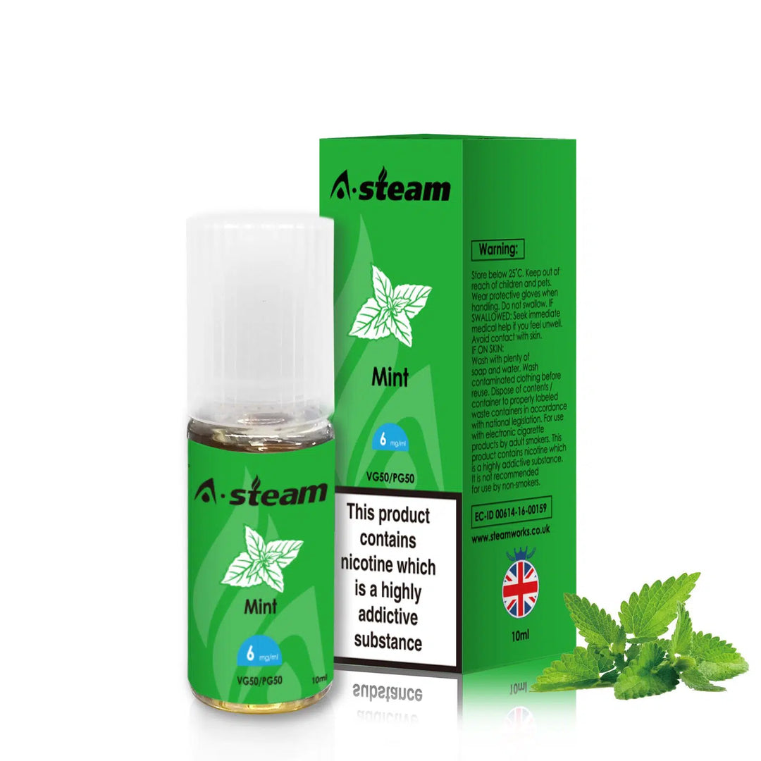 Mint A-Steam 10ml Premium Vape Juice Variety Pack (10x)