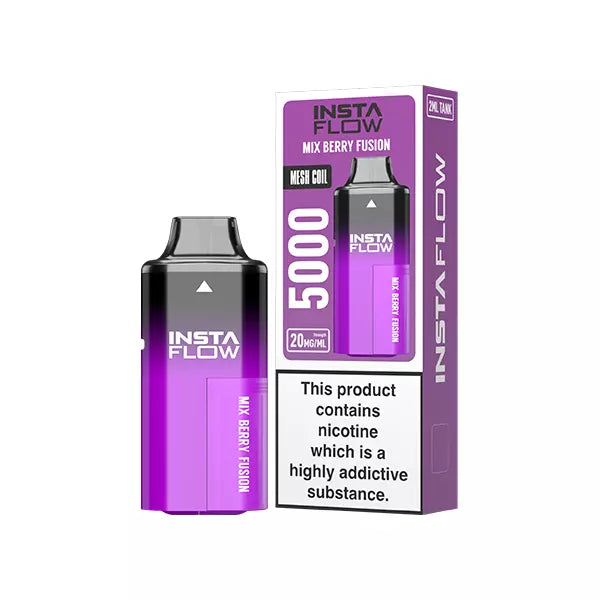 Mix Berry Fusion INSTAFLOW 5000 PUFFS Disposable Vape Kit 20mg Nicotine