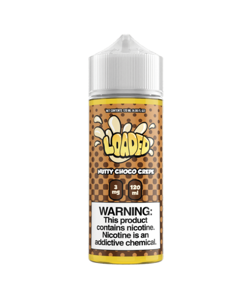 Nutty Choco Crepe Loaded E-Liquid 120ml - Apple Fritter, Lemon Bar, Melon Milkshake