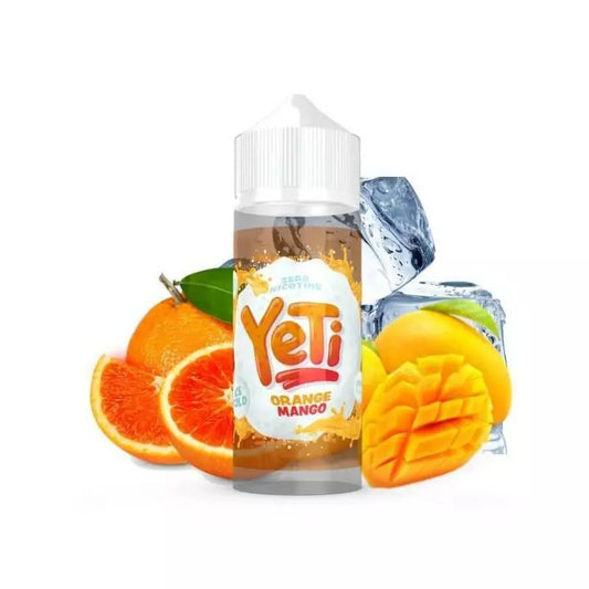 Orange Mango YETI 100ML E-Liquid - Fruity Ice Cold Series 70VG/30PG 0mg/ml