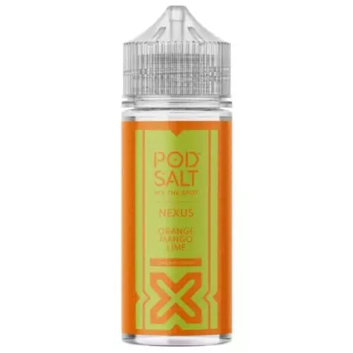 Orange Mango Lime 100ml Pod Salt Nexus 0mg E Liquid - 70VG/30PG Cloud Chaser