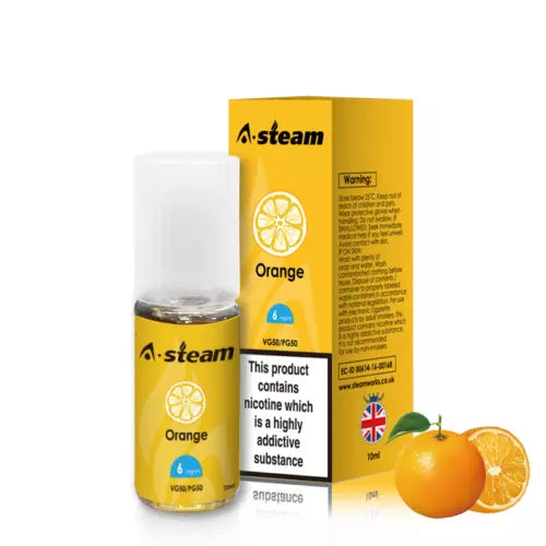 Orange A-Steam 10ml Premium Vape Juice Variety Pack (10x)