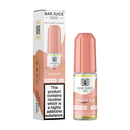 Peach Ice Nic Salt E-Liquid by Bar Juice 5000