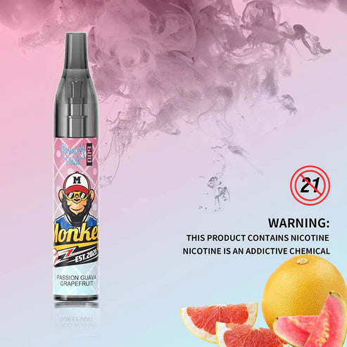 R&M VAPE 600 Puffs Passion Guava Grapefruit Disposable Vape