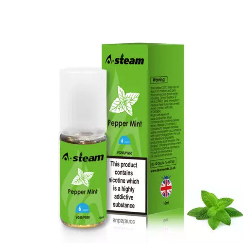 Pepper Mint A-Steam 10ml Premium Vape Juice Variety Pack (10x)