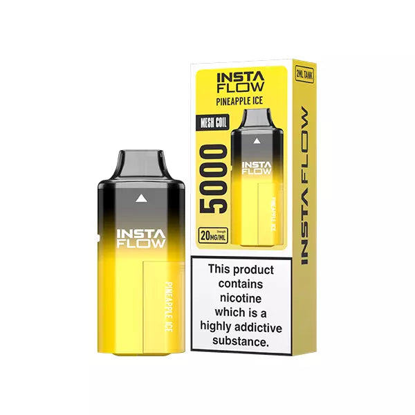 Pineapple Ice INSTAFLOW 5000 PUFFS Disposable Vape Kit 20mg Nicotine