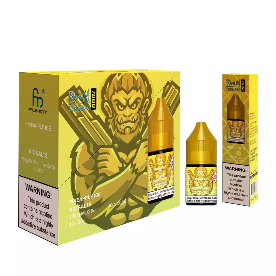 Pineapple Ice R&M Nic Salt E Liquid 10ml - 10mg/20mg