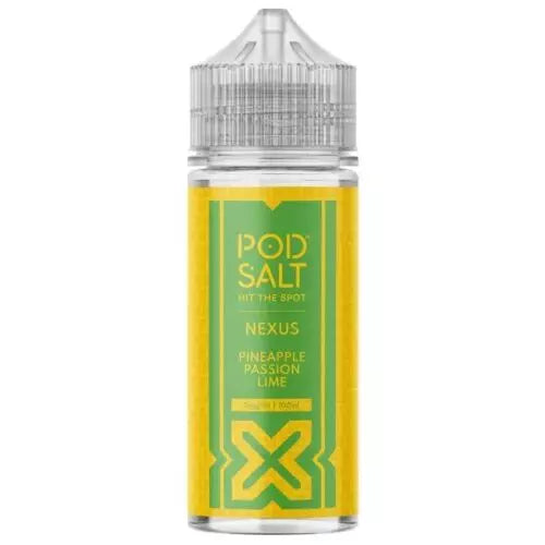 Pineapple Passion Lime 100ml Pod Salt Nexus 0mg E Liquid - 70VG/30PG Cloud Chaser