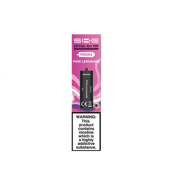 Pink Lemonade SKE Crystal 4-in-1 Prefilled Pods - 2400 Puffs, 20mg, 2ml