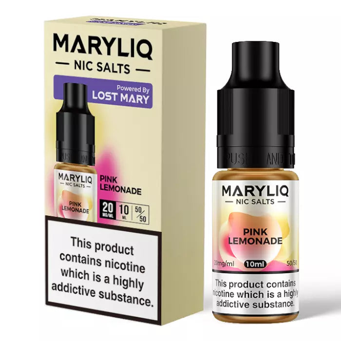 Pink Lemonade MARY LIQ by Lost Mary E Liquid - Nic Salt Vape Juice 10ml/20mg/ml