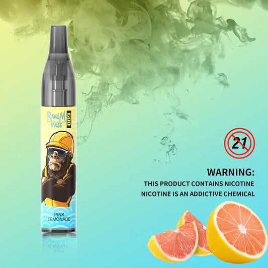 R&M VAPE 600 Puffs Pink Lemonade Disposable Vape