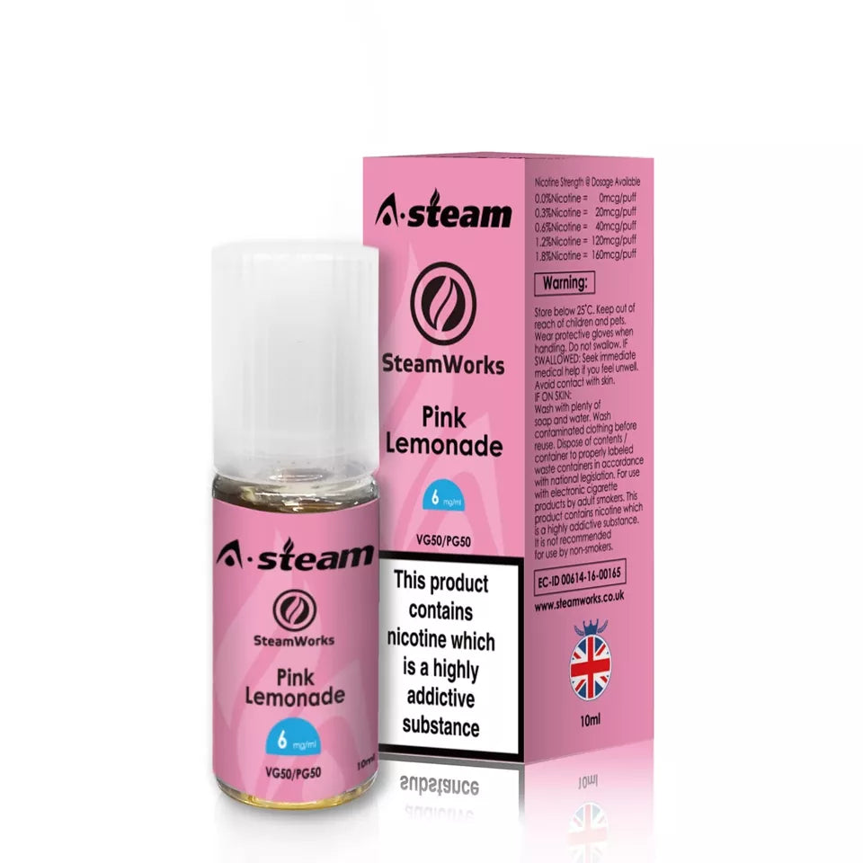 Pink Lemonade A-Steam 10ml Premium Vape Juice Variety Pack (10x)