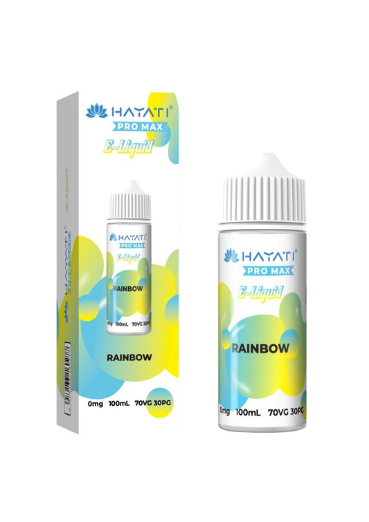 RAINBOW HAYATI PRO MAX E-LIQUID 100ML NO NICOTINE