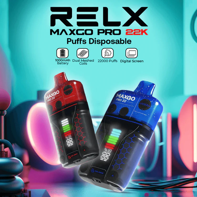 Relx Maxgo Pro 22000 Puffs Disposable Vape Kit