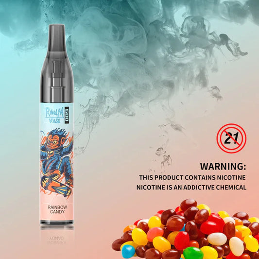 R&M VAPE 600 Puffs Rainbow Candy Disposable Vape