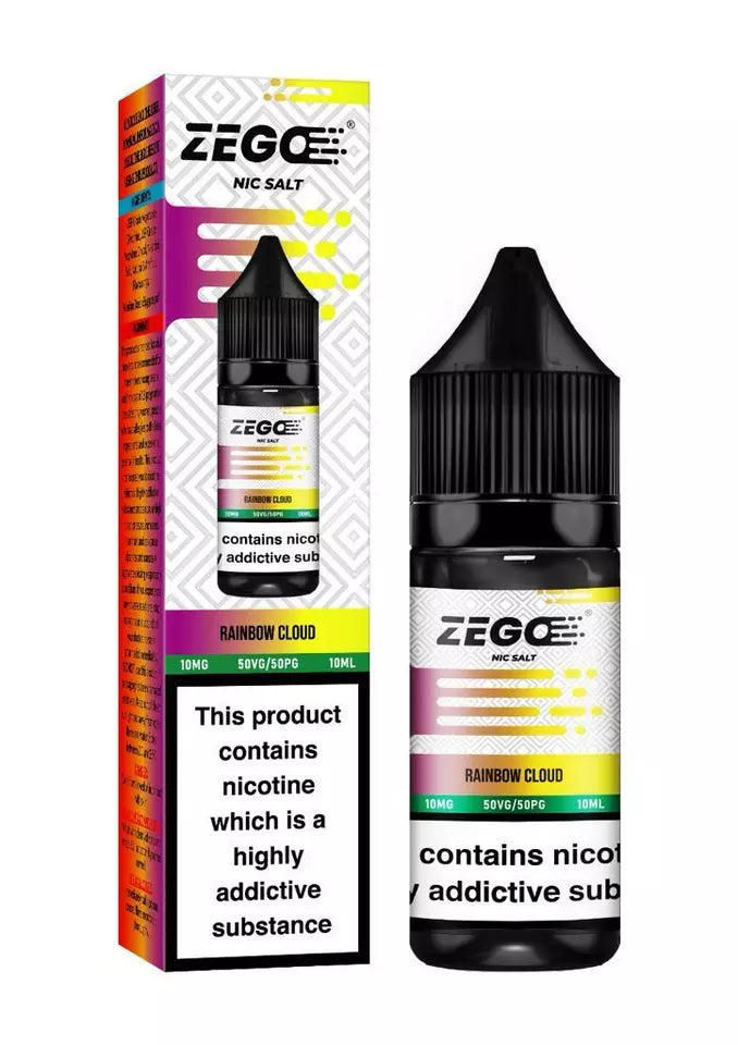 Rainbow Cloud Zego Nic Salt 10ml E-Liquid 10mg/20mg