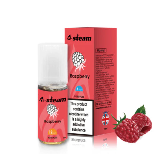 Raspberry A-Steam 10ml Premium Vape Juice Variety Pack (10x)