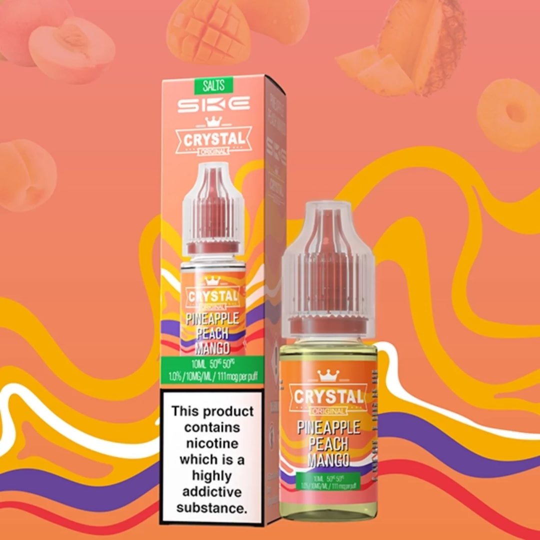 Pineapple Peach Mango SKE Crystal Nic Salt E Liquid 10ml - 10mg/20mg