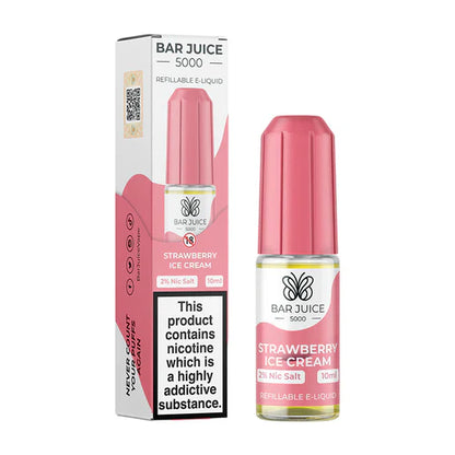 Bar Juice 5000 Strawberry Ice Cream Nic Salt Vape juice 10ml