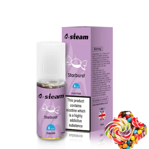 Starburst A-Steam 10ml Premium Vape Juice Variety Pack (10x)