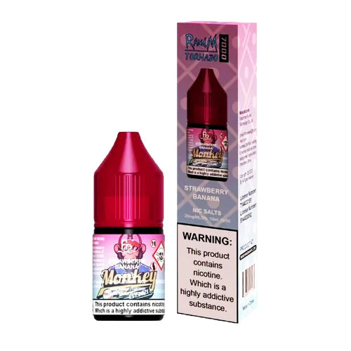 Strawberry Banana R&M Nic Salt E Liquid 10ml - 10mg/20mg