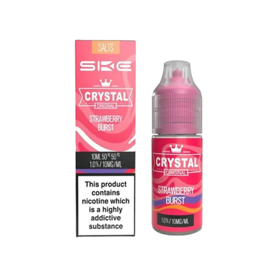 Strawberry Burst SKE Crystal Nic Salt E Liquid 10ml - 10mg/20mg