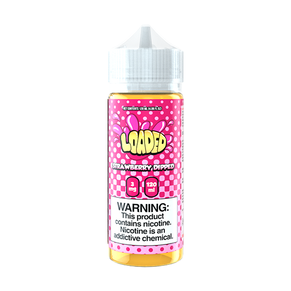 Strawberry Dipped Loaded E-Liquid 120ml - Apple Fritter, Lemon Bar, Melon Milkshake