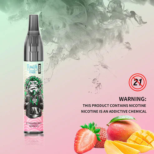 R&M VAPE 600 Puffs Strawberry Mango Disposable Vape