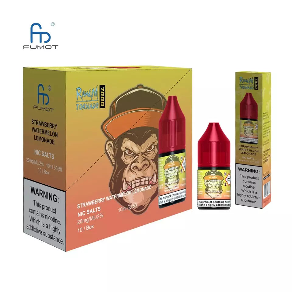 Strawberry Watermelon Lemonade R&M Nic Salt E Liquid 10ml - 10mg/20mg