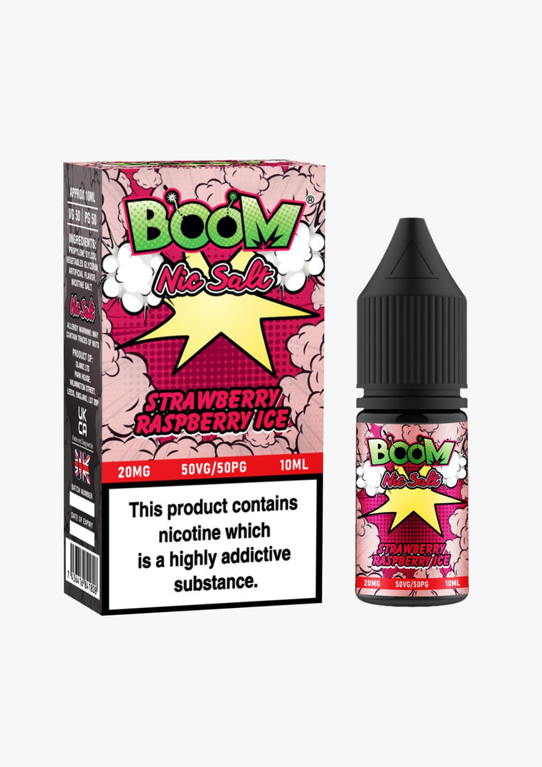 Boom Nic Salt 10ml E Liquid 10mg | 20mg Vape E-Liquid 50/50 VG/PG