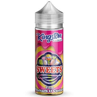 Sweet - Fizz Rhubarb & Custard Kingston 100ml Nicotine Free 0mg E Liquid VAPE Juice