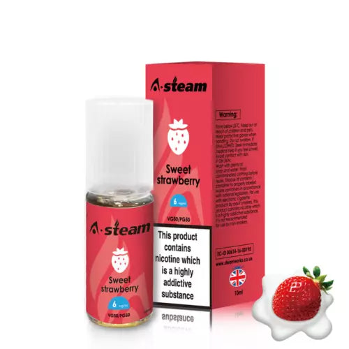 Sweet Strawberry A-Steam 10ml Premium Vape Juice Variety Pack (10x)