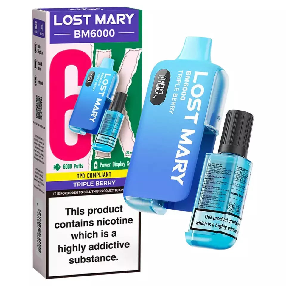 Lost Mary BM6000 Disposable Vape - Ultimate Vape Experience with 6000 Puffs