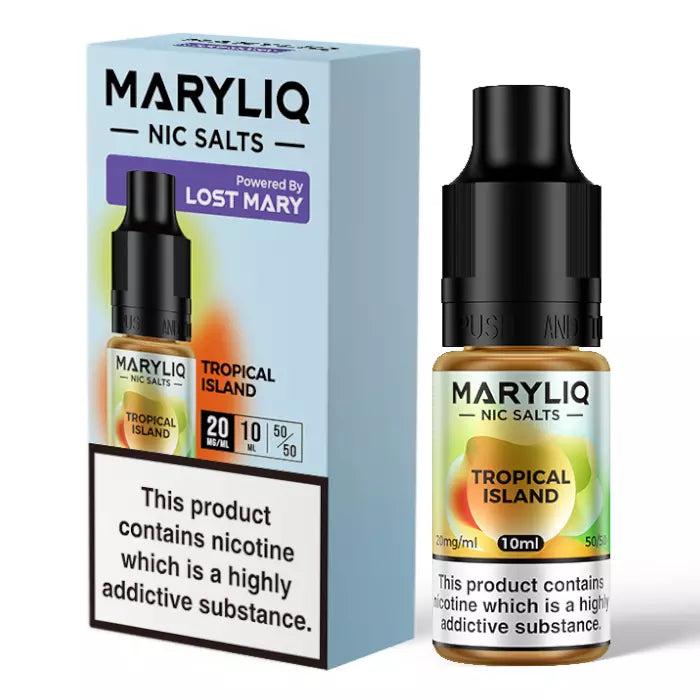 Tropical Island MARY LIQ by Lost Mary E Liquid - Nic Salt Vape Juice 10ml/20mg/ml