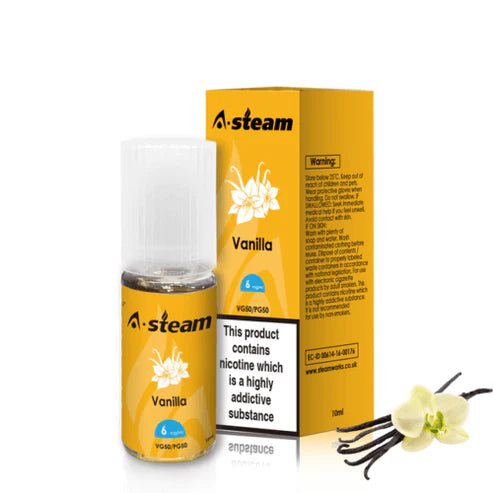 Vanilla A-Steam 10ml Premium Vape Juice Variety Pack (10x)