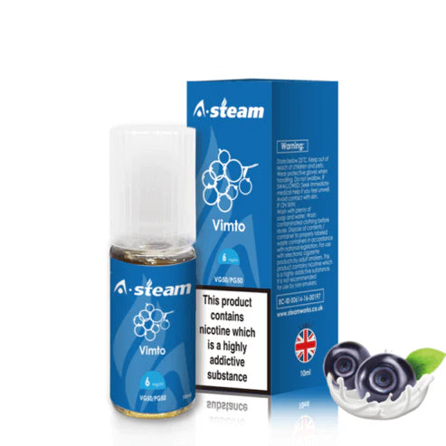 Vimto A-Steam 10ml Premium Vape Juice Variety Pack (10x)