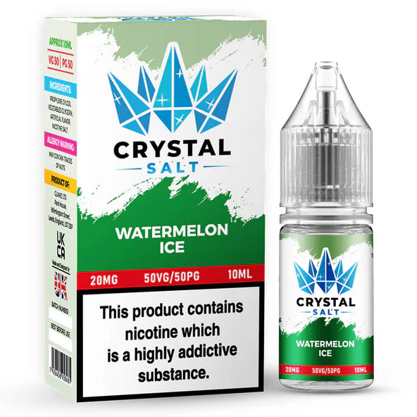 Watermelon Ice Crystal Salt Nic Salt E Liquid - 10ml | 10/20mg | 50/50 VG/PG