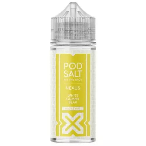 White Gummy Bear 100ml Pod Salt Nexus 0mg E Liquid - 70VG/30PG Cloud Chaser