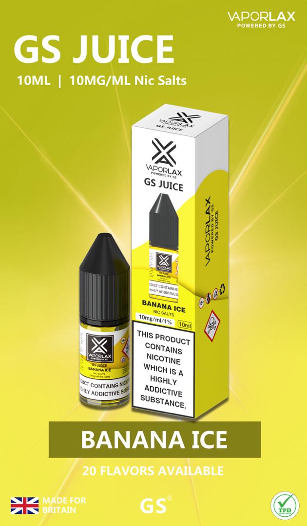 Vaporlax GS Nic Salt Pack Of 10x