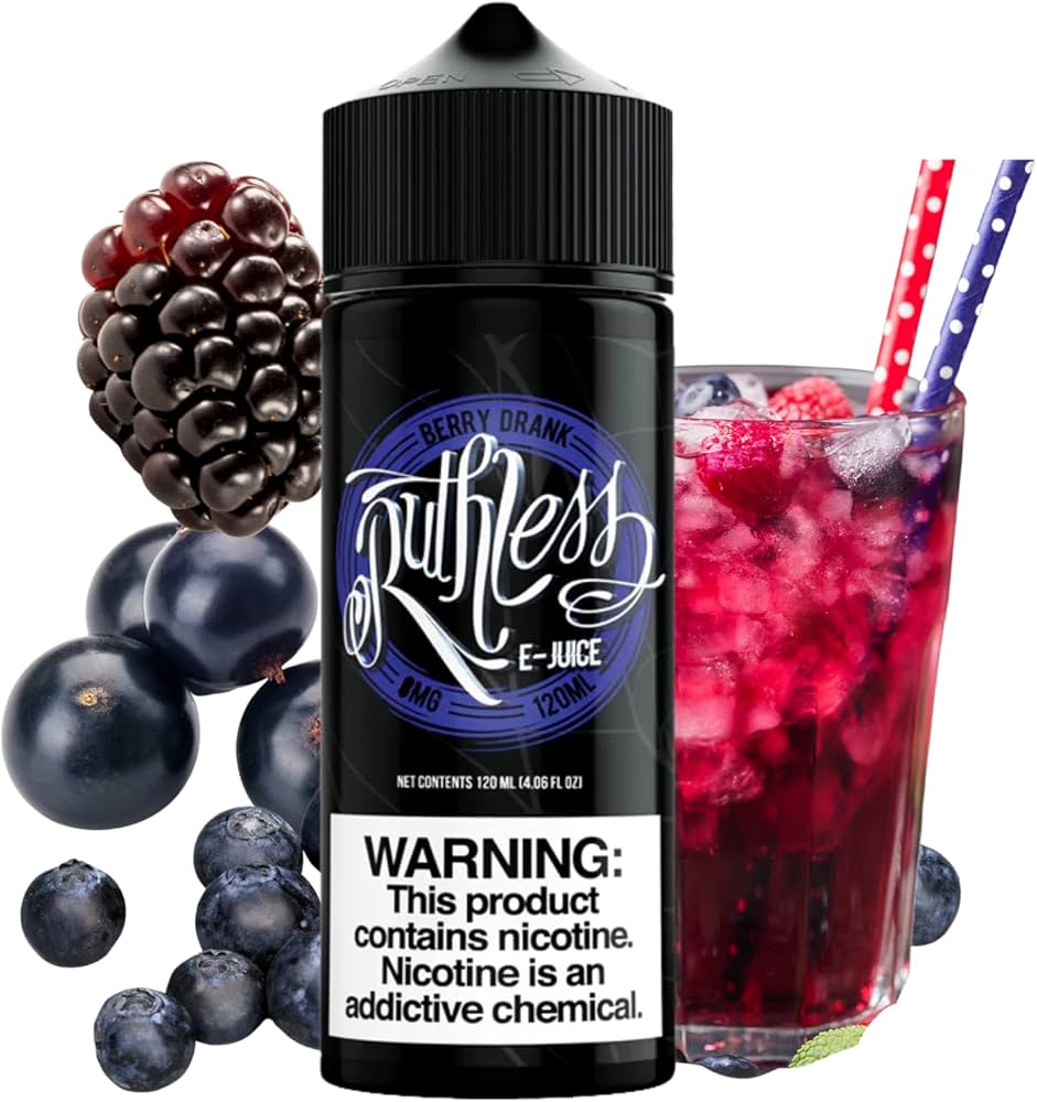 Ruthless 100ml E-Liquid 0mg Cloud Chaser Vape Juice - All Flavour