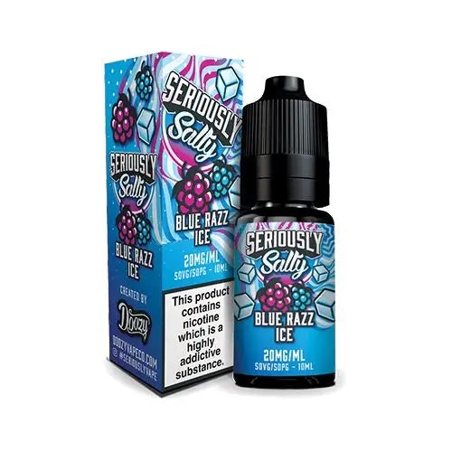 Blue Razz Ice Nic Salt E-Liquid by Seriously Salty