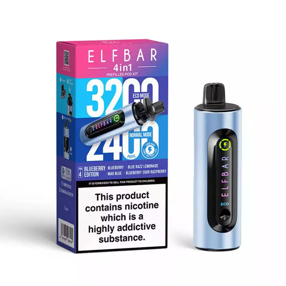 Elf Bar 4-in-1 Vape 3200 Puffs | BIG Disposable Pod Kit