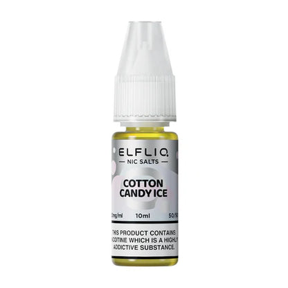 Elf Bar ElfLiq Cotton Candy Ice Nic Salt Vape Juice 10ml