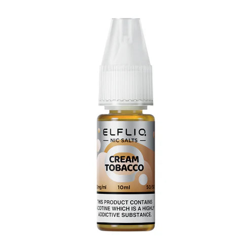 Elf Bar ElfLiq Cream Tobacco/Snow Tobacco Nic Salt Vape Juice 10ml