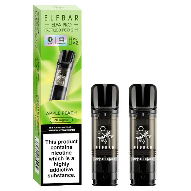 APPLE PEACH ELF BAR ELFA PRO PODS